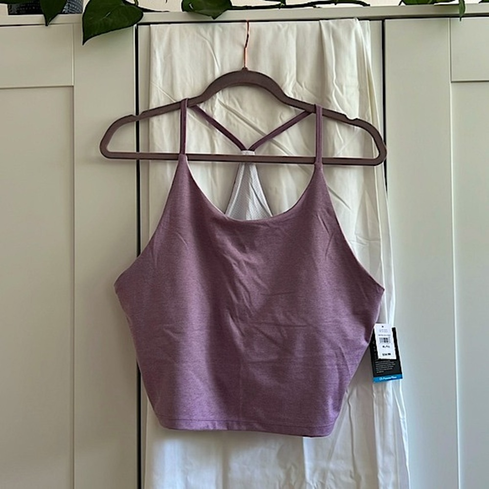 NWT Gap Fit Studio Bra, Lavender Size XL - Picture 3 of 11